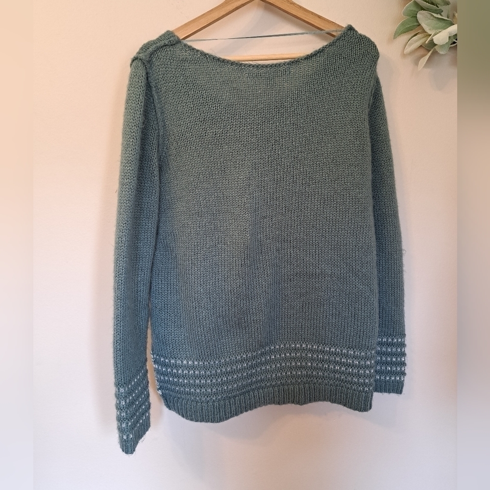 Lauren Conrad Blue Knit Sweater Large - Picture 2 of 6